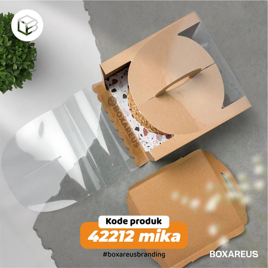 Cake Box - 42212 Brown Mika (10 pc)