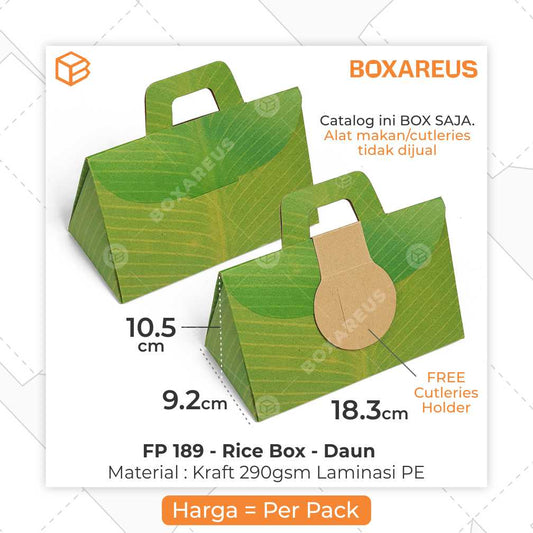 Snack Box / FP 189 - Daun Pisang (50pcs)