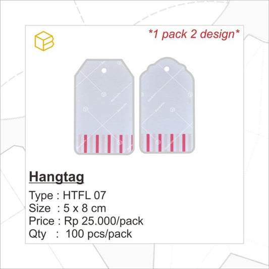 Hangtag Stripes - HTFL07 (100 Pc)