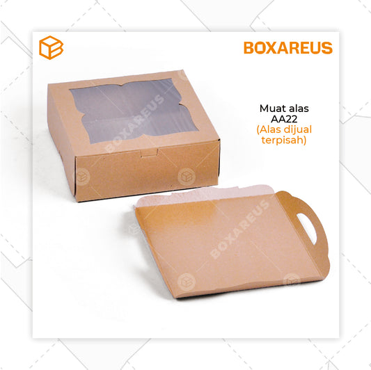 Cake Box - 32208 Brown Laminasi (10 pc)