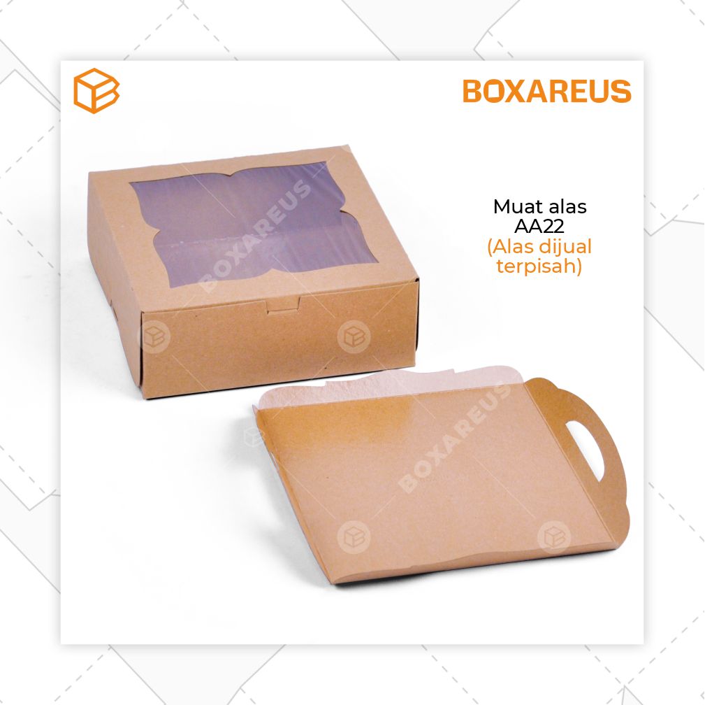 Cake Box - 32208 Brown Laminasi (10 pc)