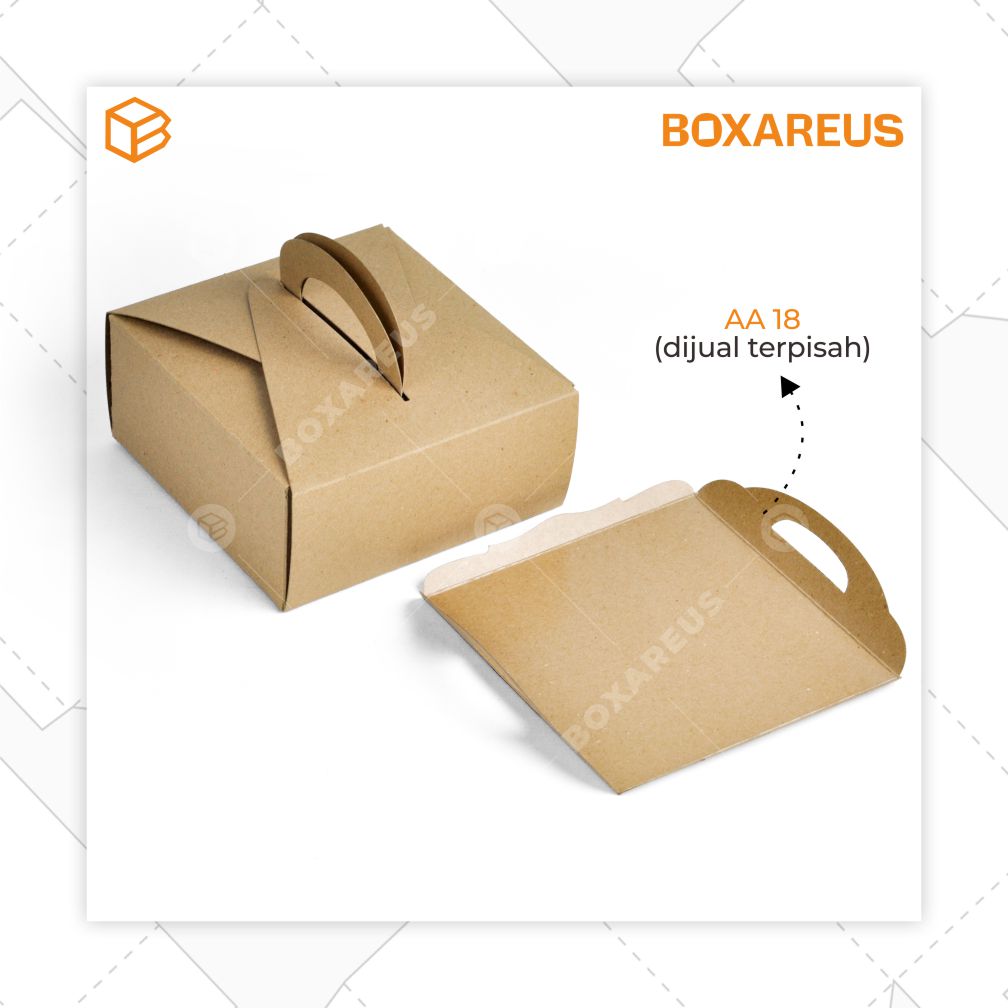 Cake Box - 40406 Brown (10 Pc)
