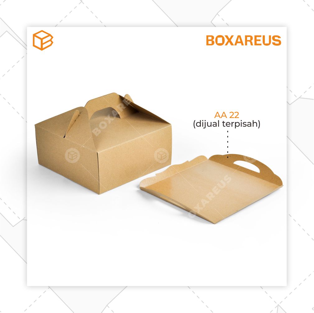 Cake Box - 40408 Brown (10 Pc)