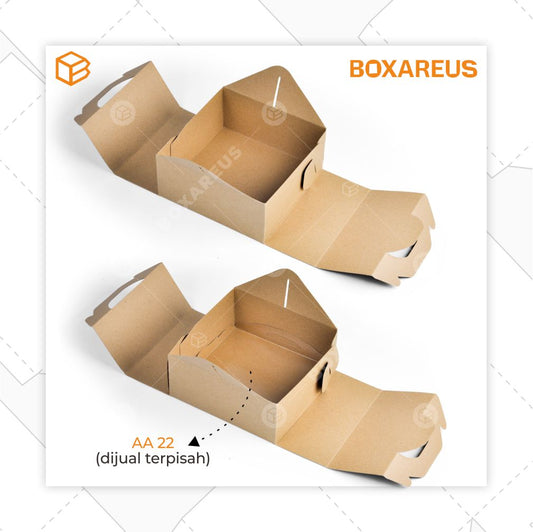 Cake Box - 40408 Brown (10 Pc)