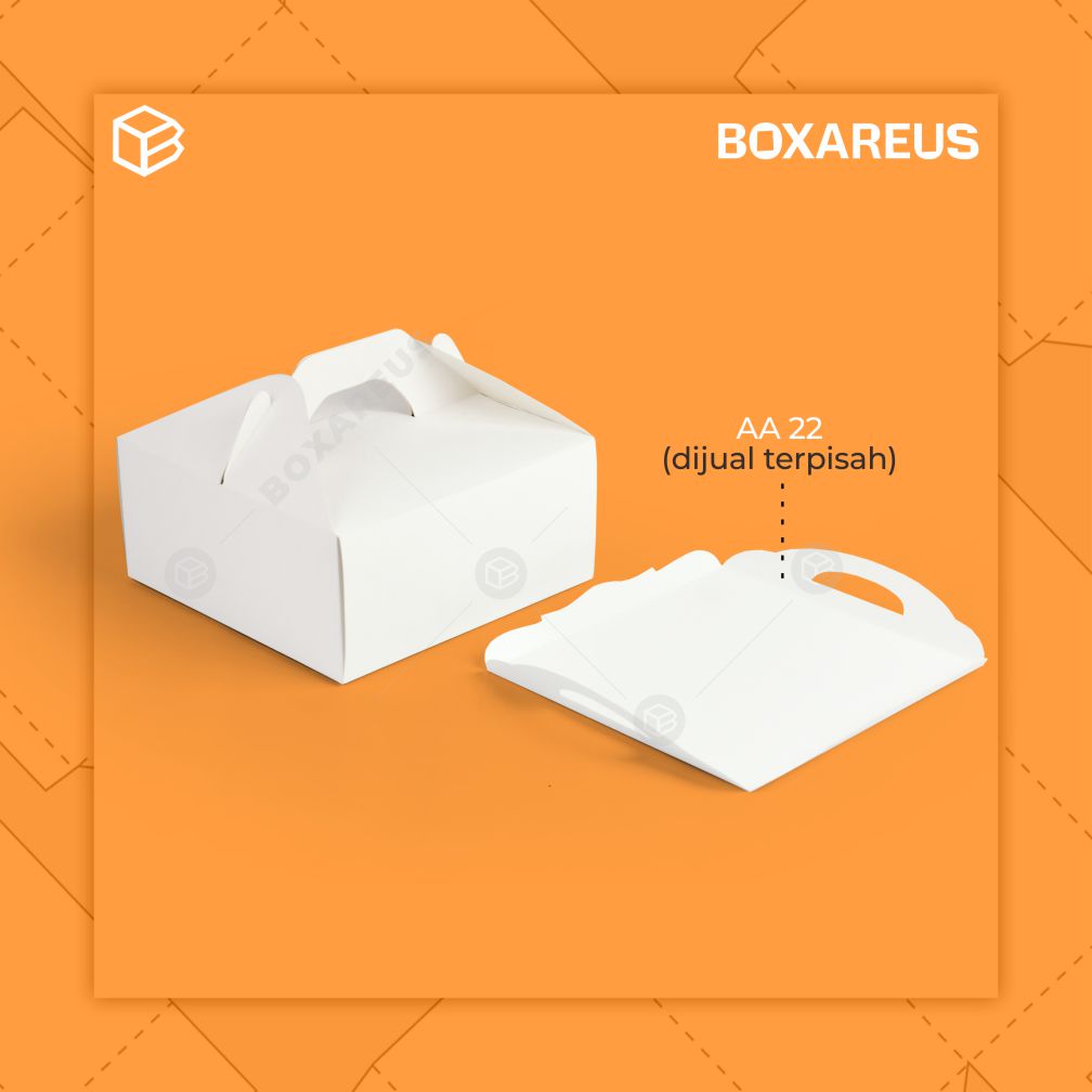 Cake Box - 40408 White (10 Pc)