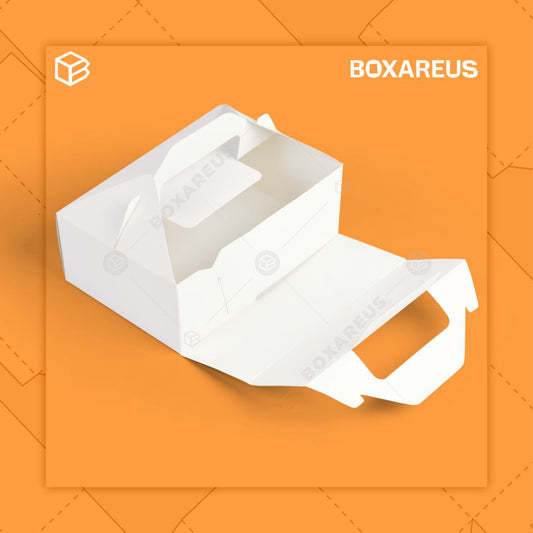 Cup Cake Box - 40413 White (10 Pc)