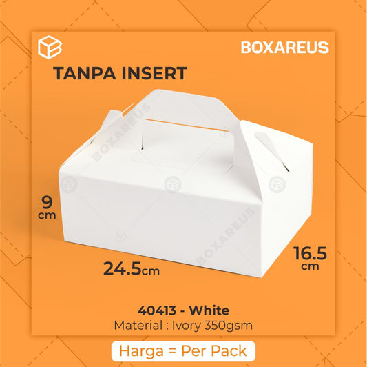 Cup Cake Box - 40413 White (10 Pc)