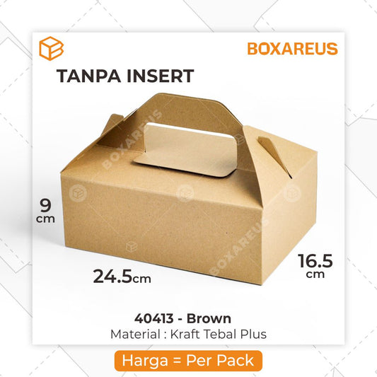 Cup Cake Box - 40413 Brown (10 Pc)