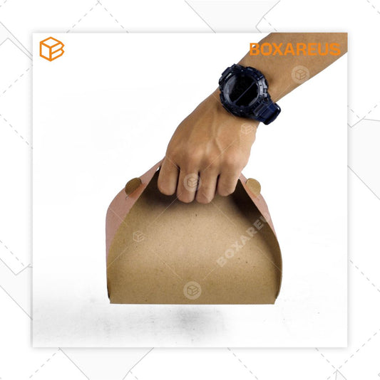 Gift Box - 40416 Brown Red Stripe (20 Pc)