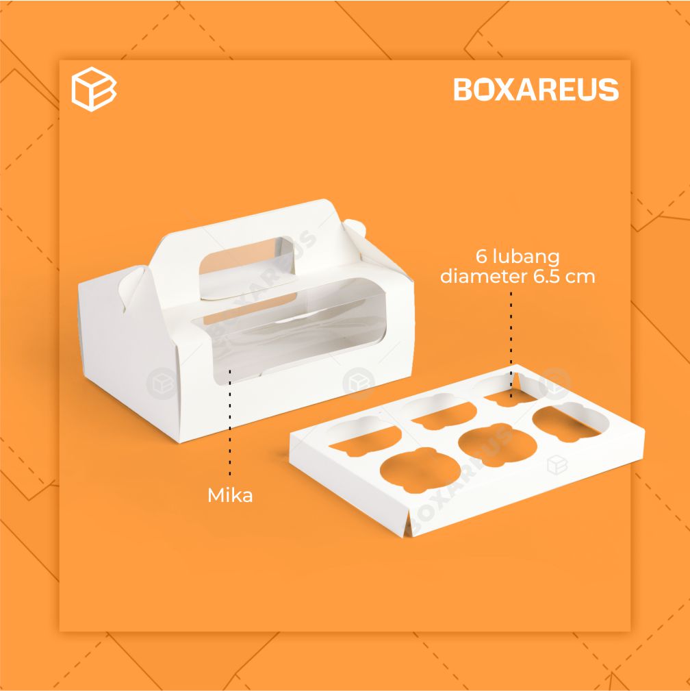 Cup Cake Box - 40422 Box + Insert (10 Pc)