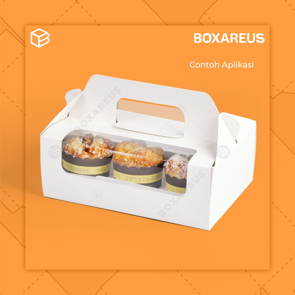 Cup Cake Box - 40422 Box + Insert (10 Pc)