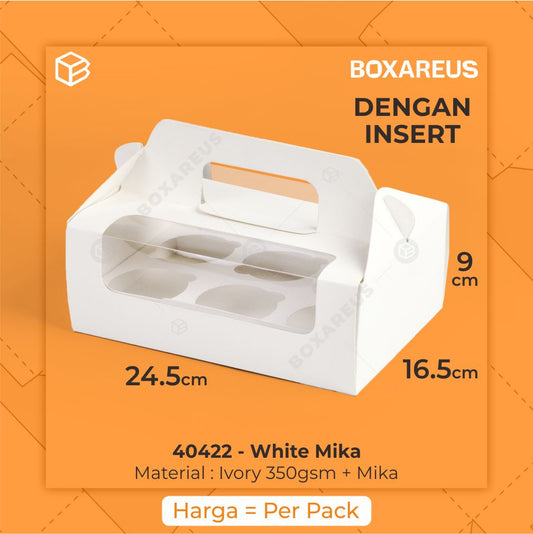 Cup Cake Box - 40422 Box + Insert (10 Pc)