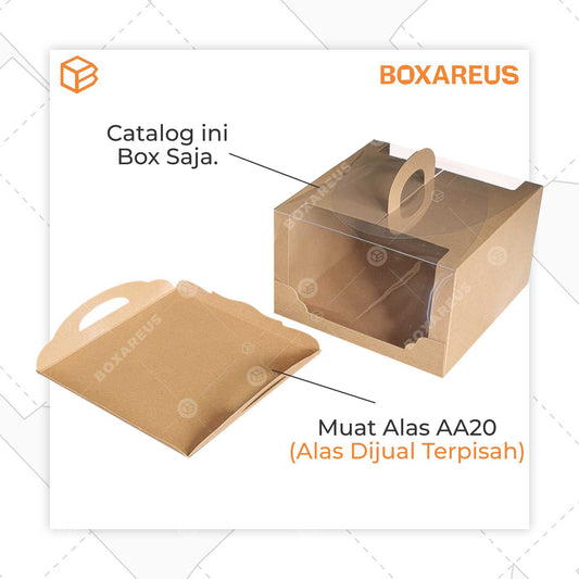 Cake Box - 42012 Brown Mika (10 Pc)