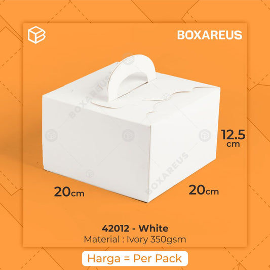 Cake Box - 42012 White (10 Pc)