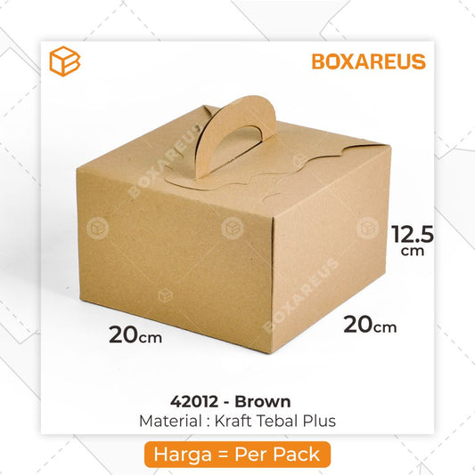 Cake Box - 42012 Brown (10 Pc)