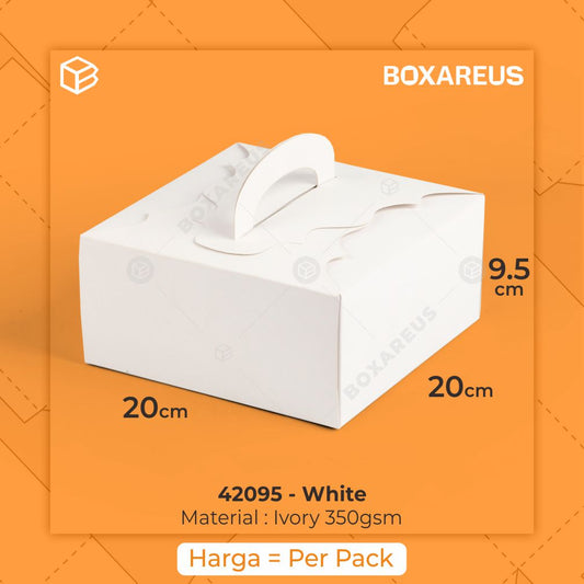 Cake Box - 42095 White (10 Pc)