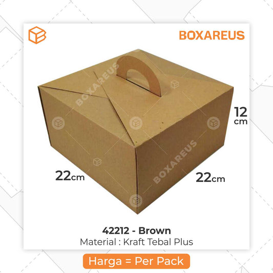 Cake Box - 42212 Brown (10 Pc)