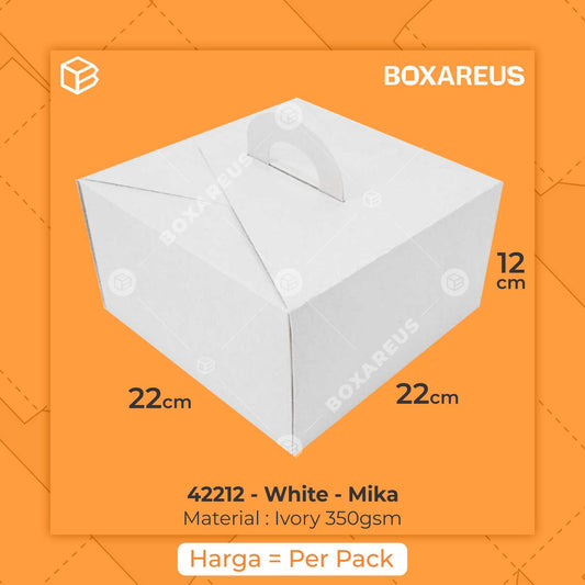 Cake Box - 42212 White (10 Pc)