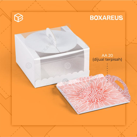 Cake Box - 42212 White Mika (10 pc)