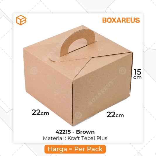 Cake Box - 42215 Brown (10 Pc)