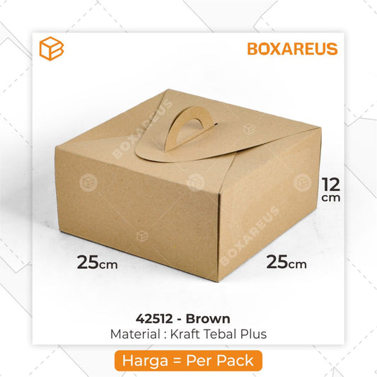 Cake Box - 42512 Brown (10 Pc)