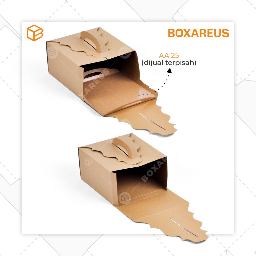 Cake Box - 42514 Brown (10 Pc)