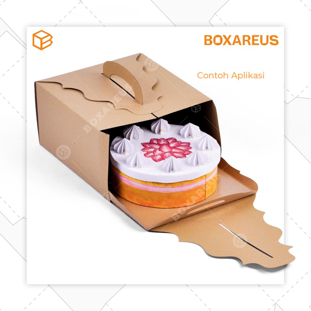 Cake Box - 42514 Brown (10 Pc)