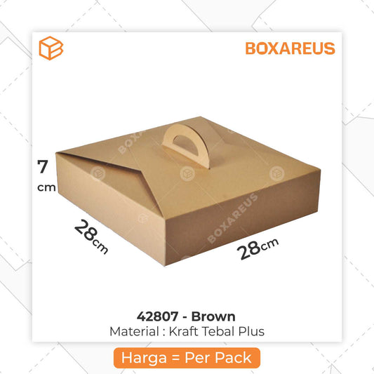 Cake Box - 42807 Brown (10 Pc)
