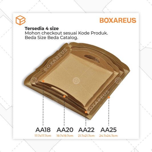 Cake Tray - AA25 Brown (50pc)