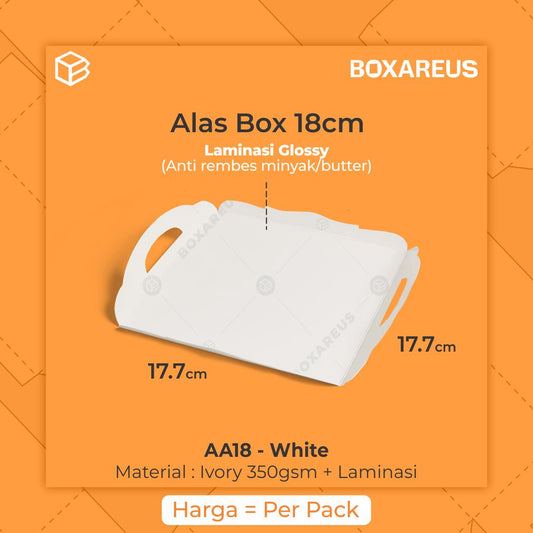 Tray Cake- AA18 White (50 Pc)