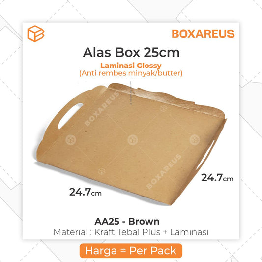 Cake Tray - AA25 Brown (50pc)