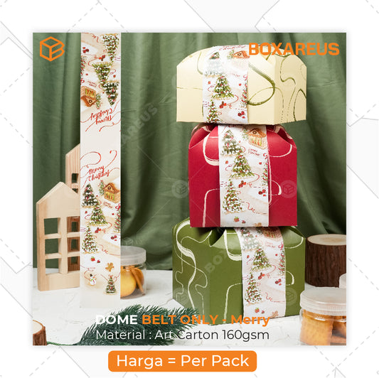 Paper Belt - Belt Merry Natal ( 10 Pc)