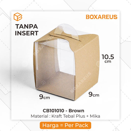 Cup Cake Box - CB101010 Brown (20 Pc)