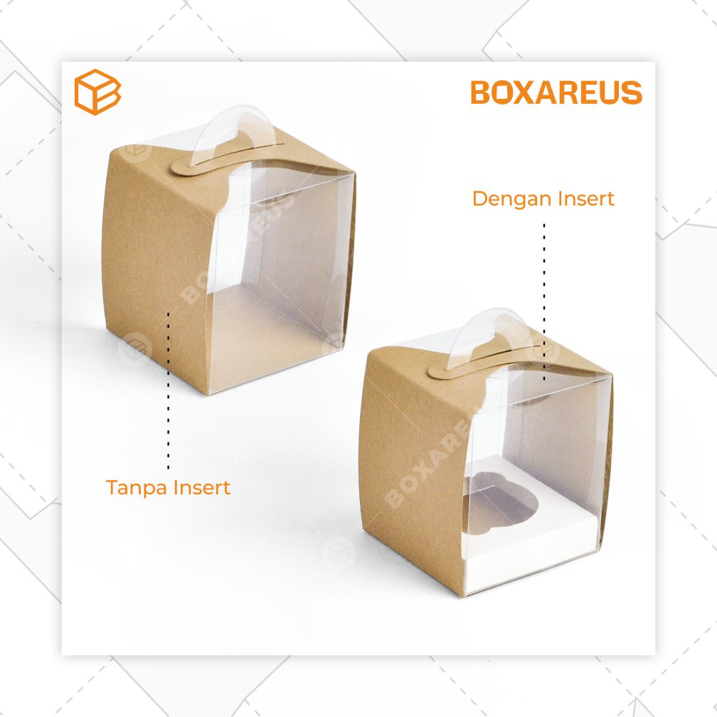 Cup Cake Box - CB101010 Brown (20 Pc)