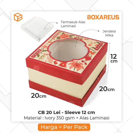 Cake Box - CB 20 Lei T5/8/12 cm Mika Polos (10 Pc)