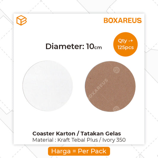 Coaster Karton / Tatakan Gelas (125 Pc)