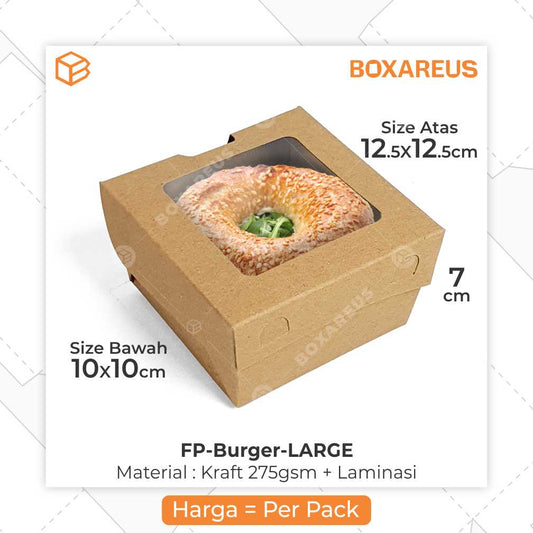 Box Burger / Dimsum - FP Burger Large (50 pc)