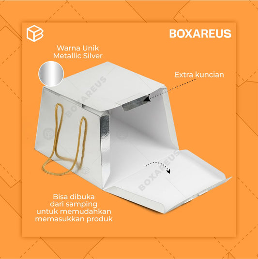 Cake Box - HB Trapesium 22 (10 Pc)