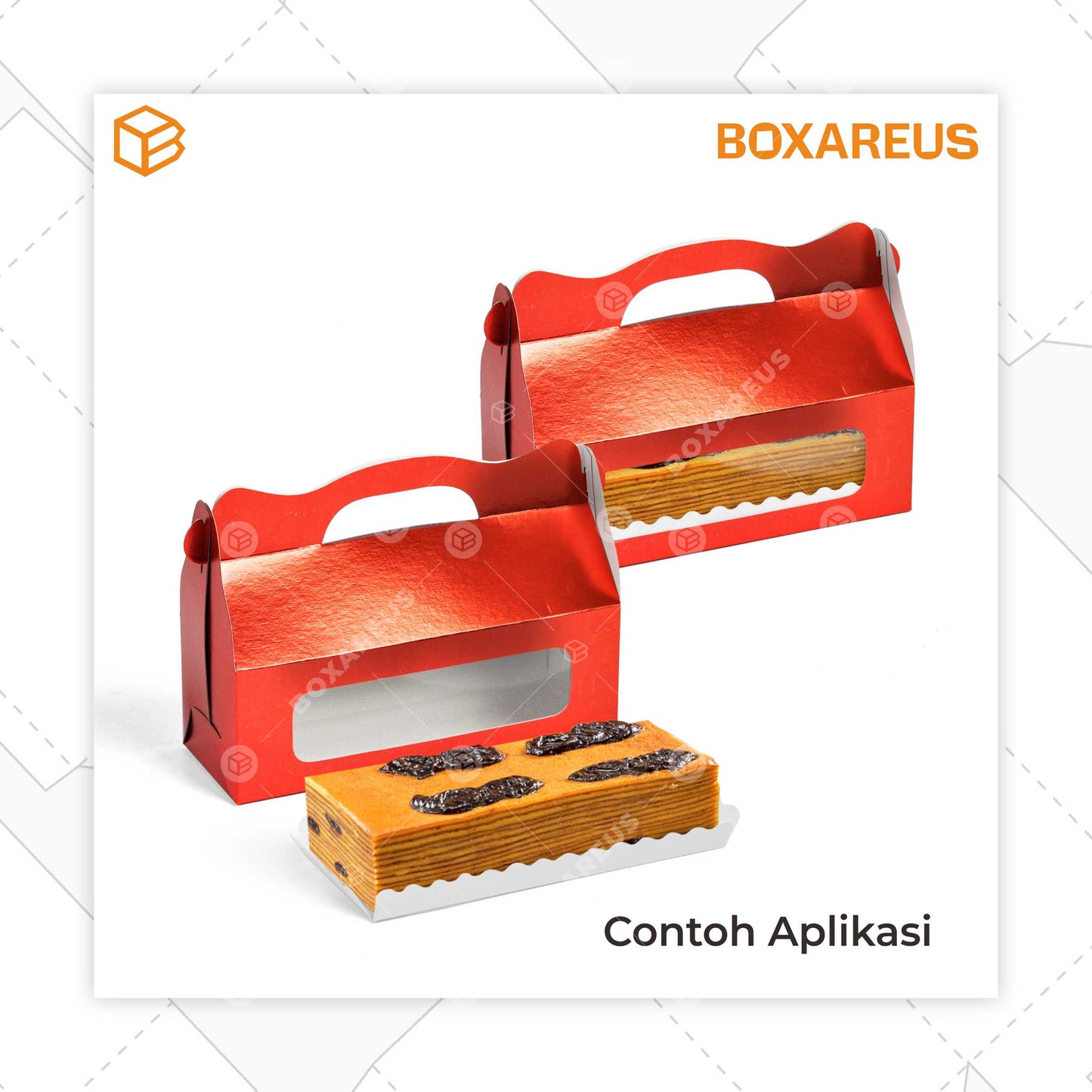 Roll Cake Box - RC220875 (10 pc)