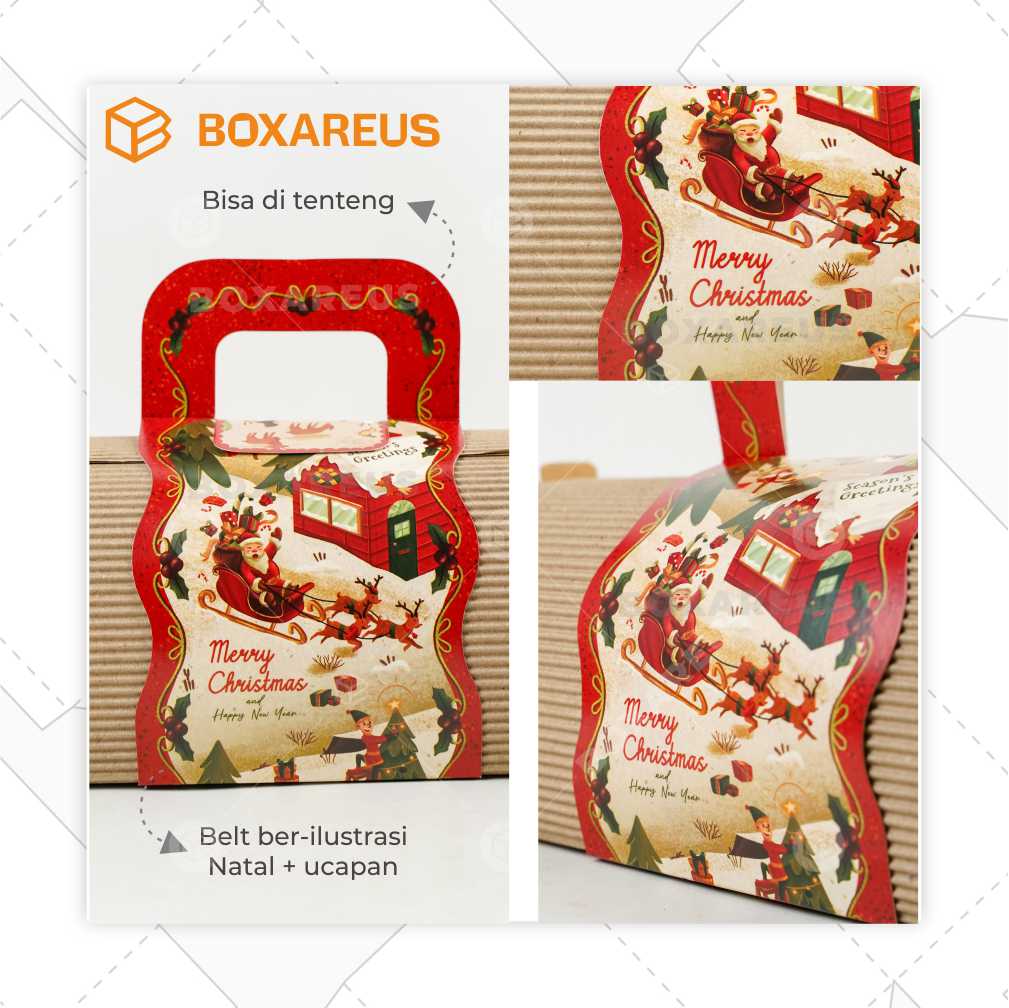 Roll Cake Box - RC Roll Christmas (10 Pc)
