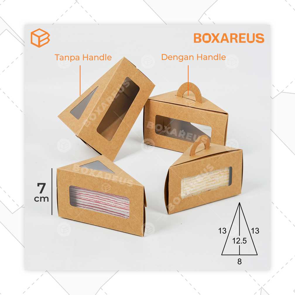 Cake Box - FP Slice Box (50 Pc)