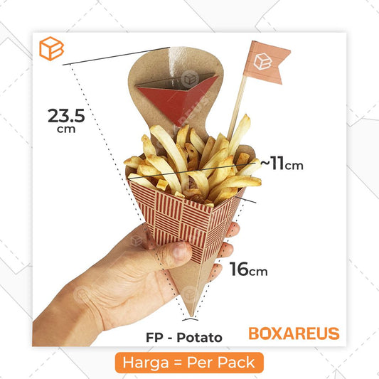 Snack Box / Box Kentang - FP Potato (50 Pc)
