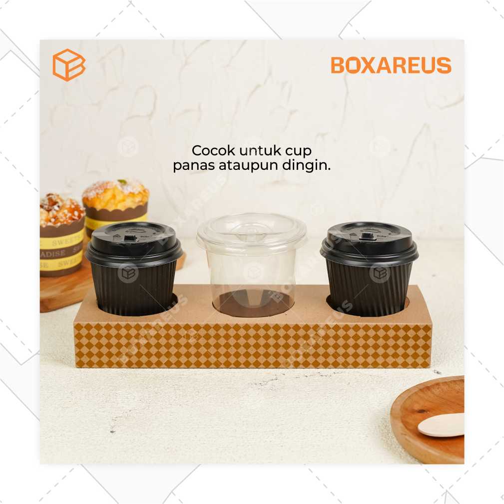 Alas/Tatakan - FP Cup Holder Lubang 3 (50 Pc)
