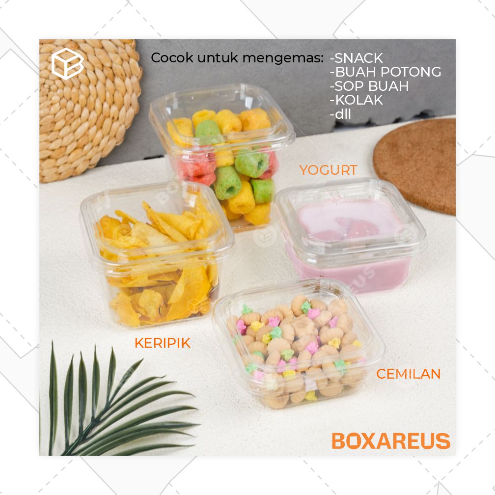 Mangkok Mika/Plastic Bowl - KOTAK (50 Pc)