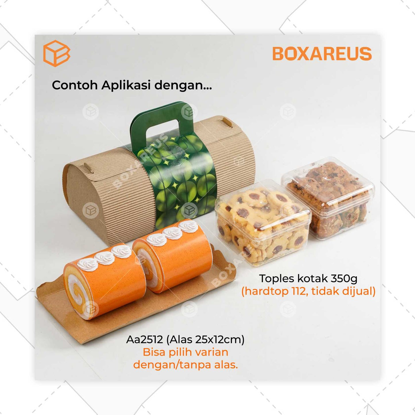 Roll Cake Box - RC ROLL25 (10 Pc)