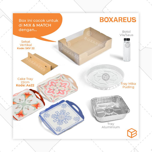 Pudding / Cup Cake Box - WB MULTI 22 (5 Pc)