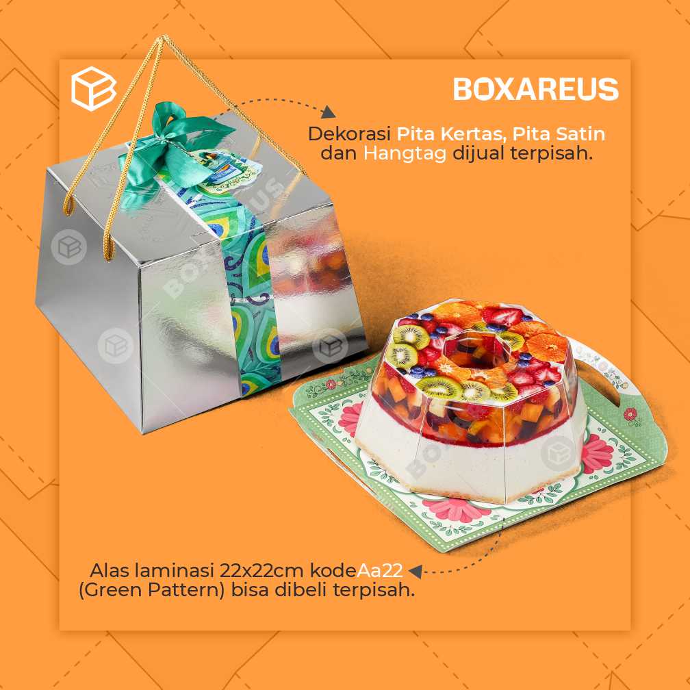 Cake Box - HB Trapesium 22 (10 Pc)