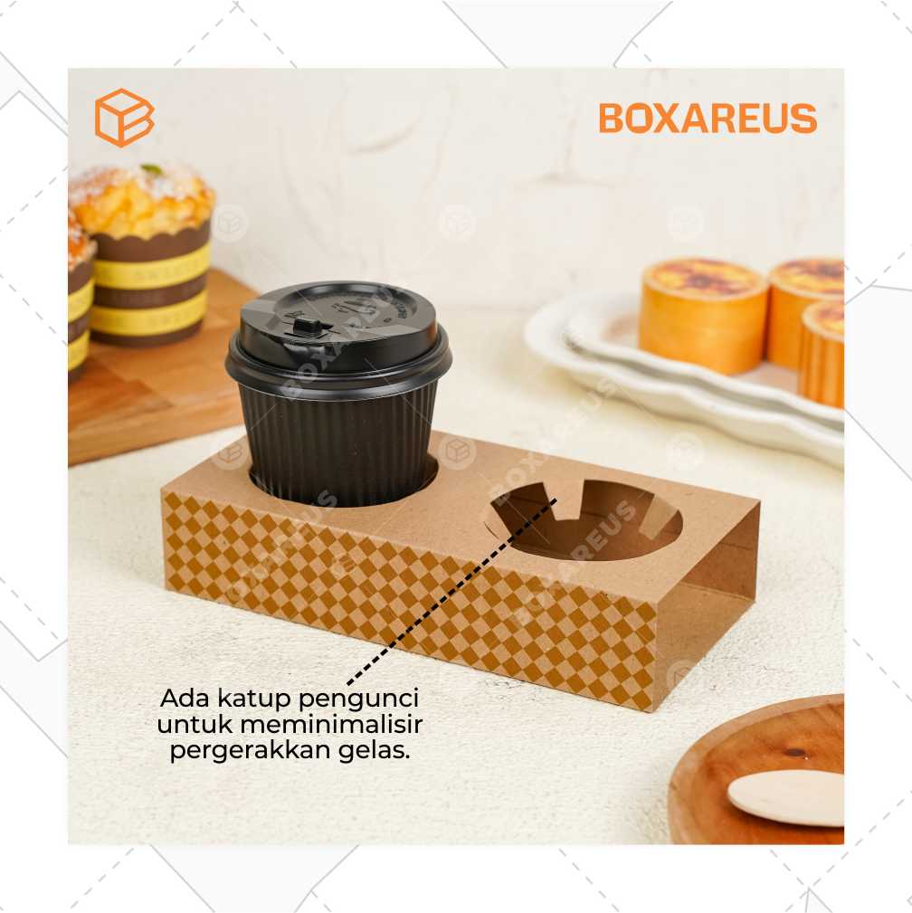 Alas/Tatakan - FP Cup Holder Lubang 2 (50 Pc)