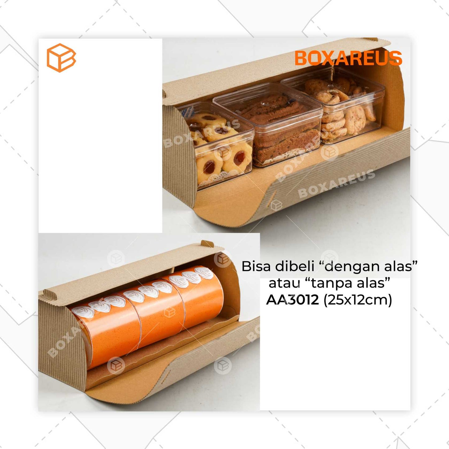 Roll Cake Box - RC ROLL30 (10 Pc)