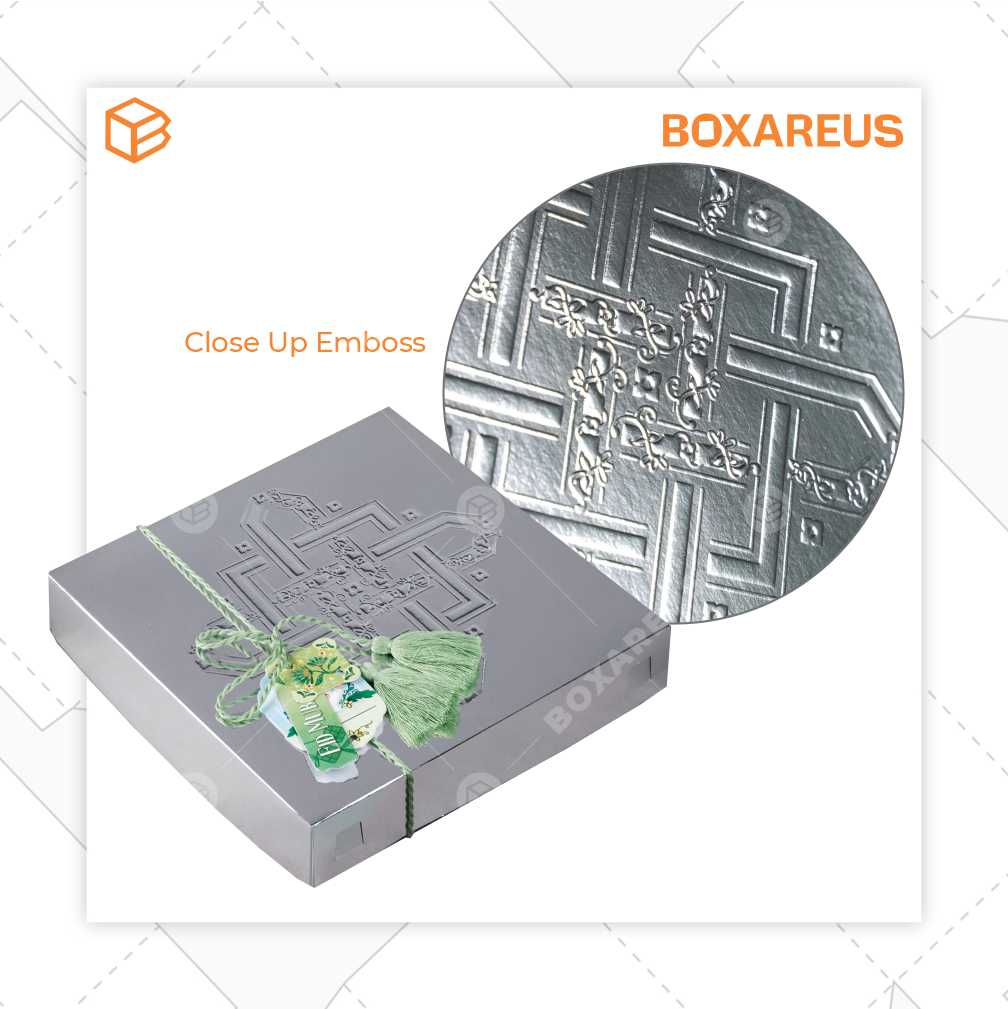 Cake Box/Nastar Box - CB212135 Emboss (10 Pc)